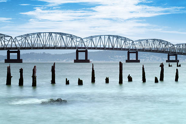 아스토리아-메글러 다리 - astoria washington bridge 뉴스 사진 이미지