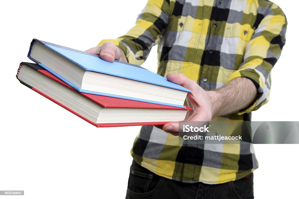 Masculino com Livros - Royalty-free Adulto Foto de stock