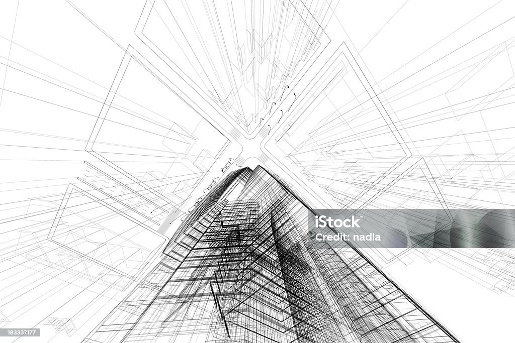 3 D abstrato arquitectura - Royalty-free Abstrato Foto de stock