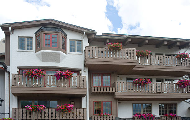 istock Flower Boxes on European Chalet in Vail 183337348