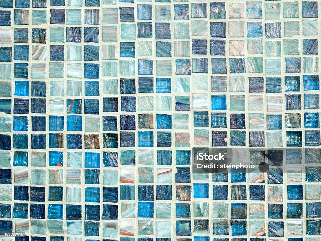 Azul fondo de azulejos de vidrio - Foto de stock de Baldosa libre de derechos