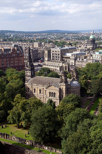 istock Overview of Edinburgh as seen from Castle, Scotland, UK 183337653