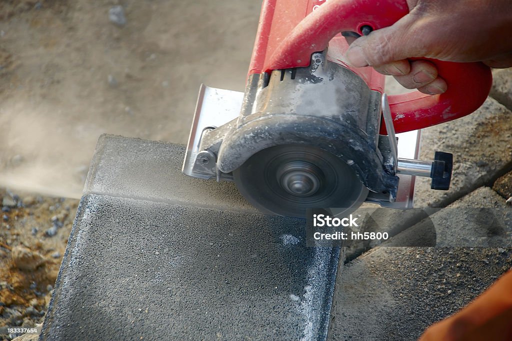 Cutting bricks  Abstract Stock Photo