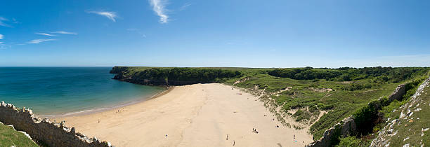 istock Beautiful isolated beach in Wales, Britain 183337931