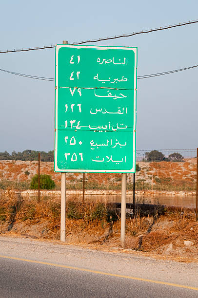 istock Arabic-language distance sign in Israel 183338486