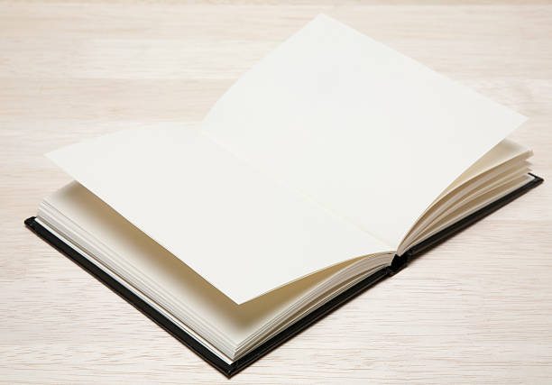 istock Blank open book on wooden background 183338576