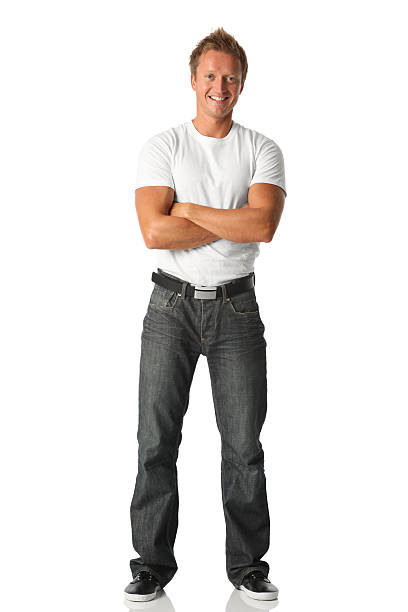 istock Man standing with arms crossed 183338656