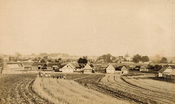 istock Old photo of a village 183338920