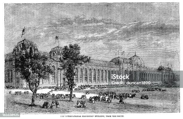 Międzynarodowa Wystawa Budowa 1862 - Stockowe grafiki wektorowe i więcej obrazów Rewolucja przemysłowa - Rewolucja przemysłowa, Targi światowe, 1860-1869