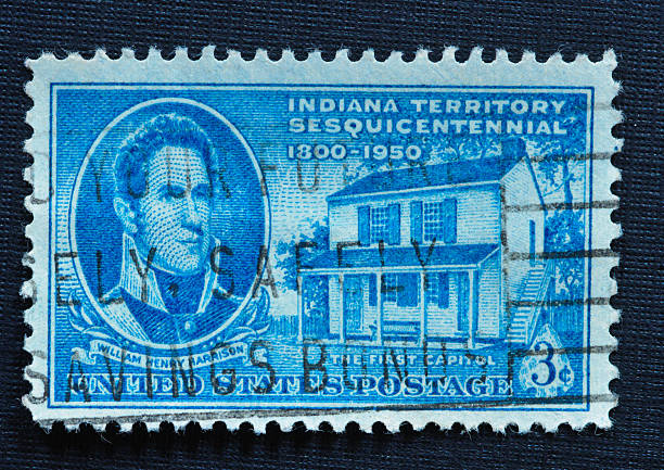 istock Indiana Territory Sesquicentennial  3 cent stamp 183339307