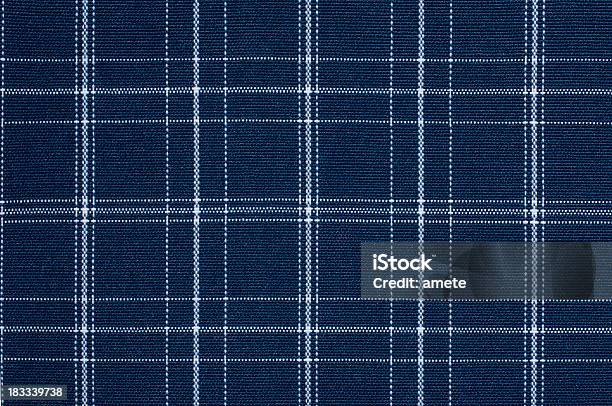 Plaid Fabric Stock Photo - Download Image Now - Plaid, Textile, Blue