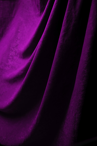 purple drapery which can be used like background.