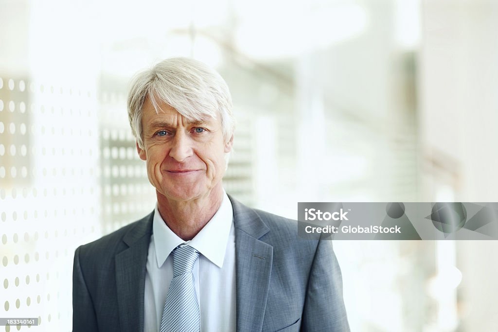 Uomo d'affari Senior sorridente - Foto stock royalty-free di Businessman