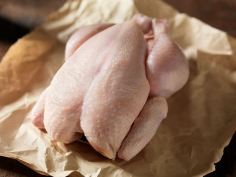 Raw Chicken in Butchers Paper-Photographed on Hasselblad H3D2-39mb Camera