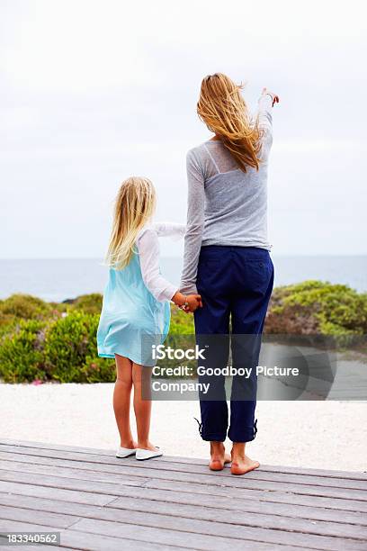 Quotlook Over Therequot Stock Photo - Download Image Now - Rear View, Standing, Daughter