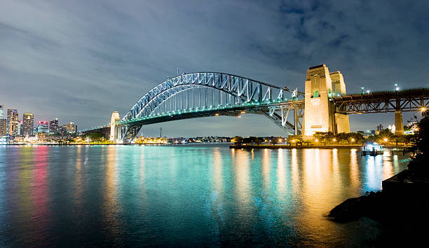 istock Sydney Harbour Bridge and City Skyline in Australia 183340628