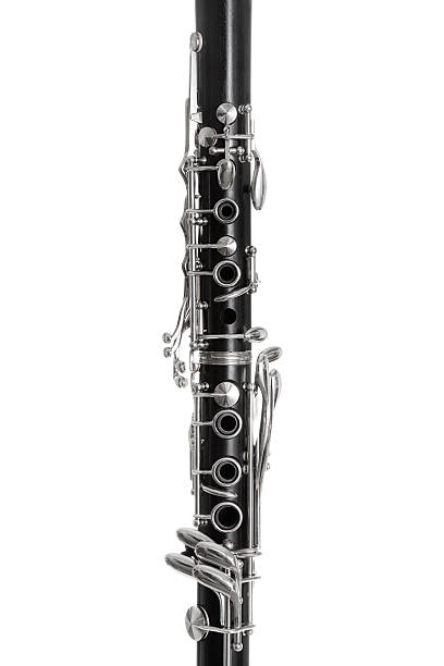 istock Closeup of isolated black B flat clarinet 183340701