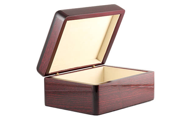 istock Mahogany Wooden Empty Box Isolated 183341211