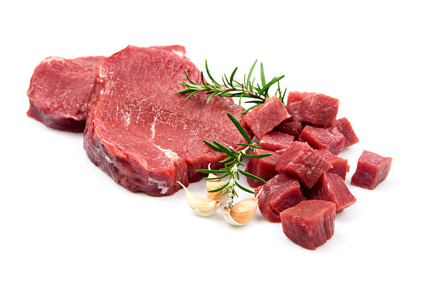 istock Raw fillet steak and beef cubes 183341394