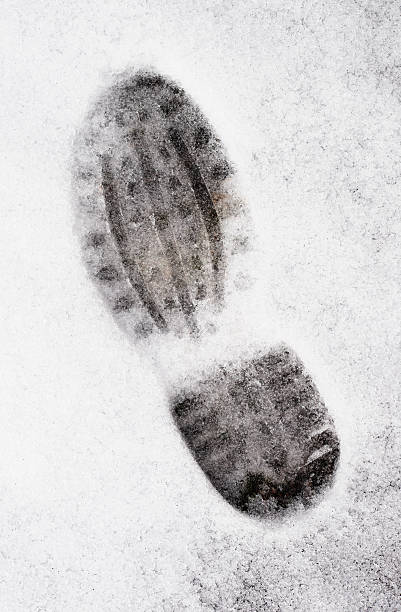 istock Footprint in snow 183342160