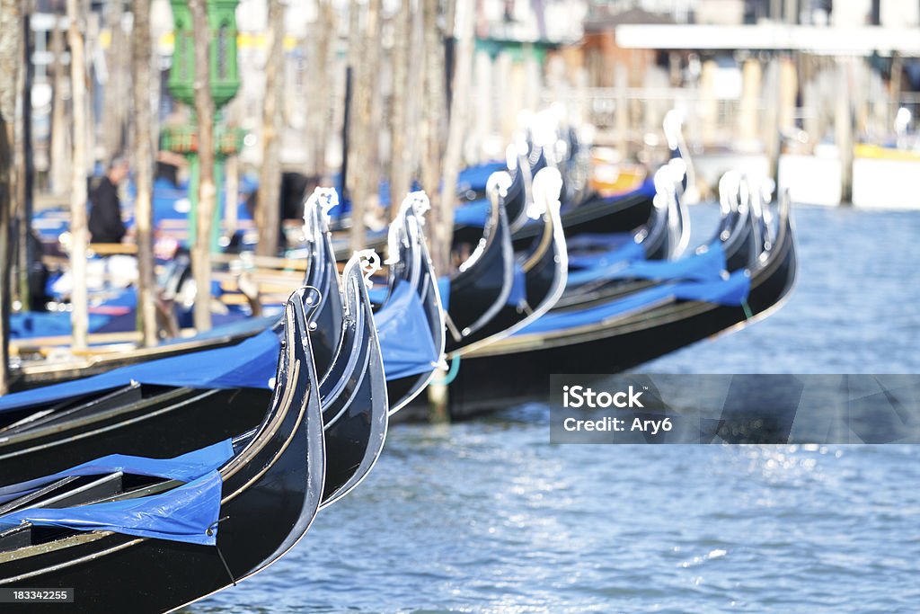 Gondole a Venezia, Italia - Foto stock royalty-free di Blu