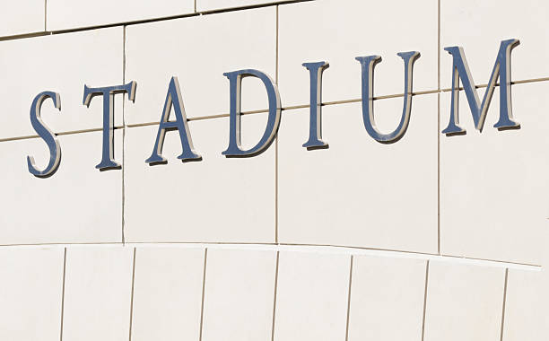 istock Close up of stadium sign 183342534