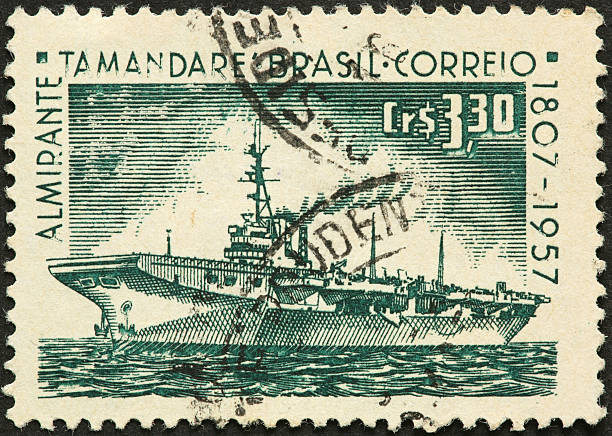 istock vintage Brazilian aircraft carrier 183343008