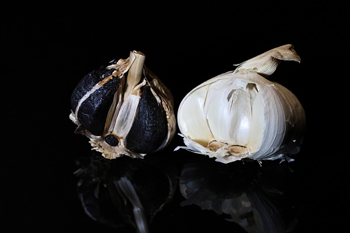 Black garlic vegetable garlic clove