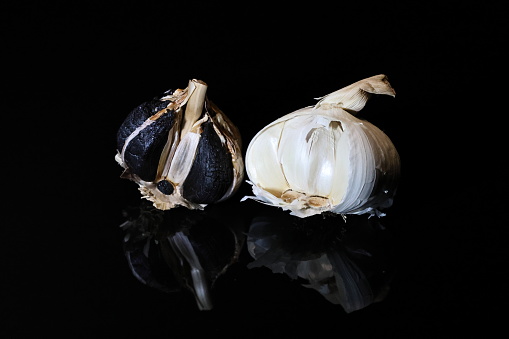 Black garlic vegetable garlic clove