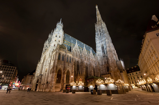 St. Stephan Cathedral in Christmas time, Vienna