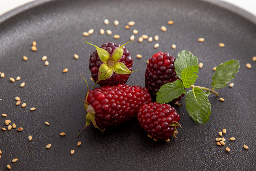 forest fruits on plate