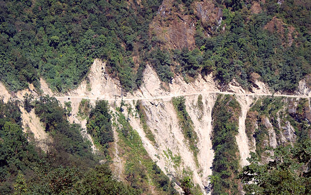 istock Mountain Road in Bhutan 183344904