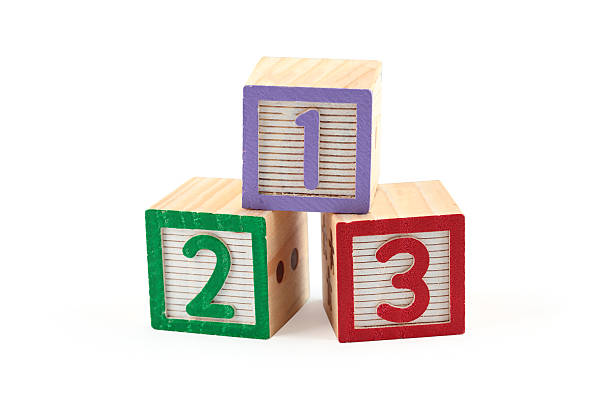 blocos de madeira, cubo (resumo caminhos - number 3 three dimensional shape number photograph - fotografias e filmes do acervo