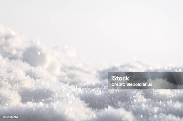 Snow Background Stock Photo - Download Image Now - Backgrounds, Cold Temperature, Horizontal