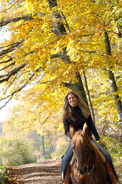 istock Woman on Horseback 183345587