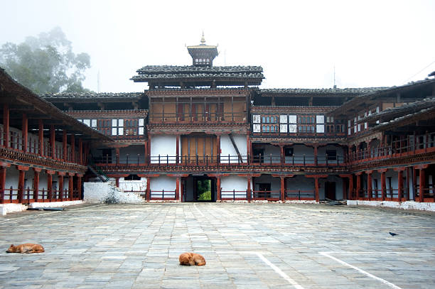 Butão, Wangdue Phodrangbhutan.kgm Dzong - fotografia de stock