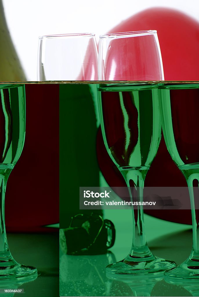 Glass and Champagne Alcohol - Drink Stock Photo