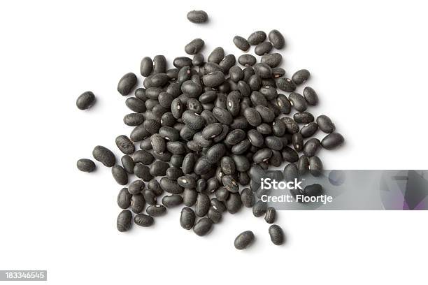 豆ブラックの豆 - ブラックビーンズのストックフォトや画像を多数ご用意 - ブラックビーンズ, 平豆, 白背景