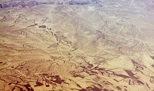 paysage désertique périphérie de bagdad, irak - osama bin laden photos et images de collection