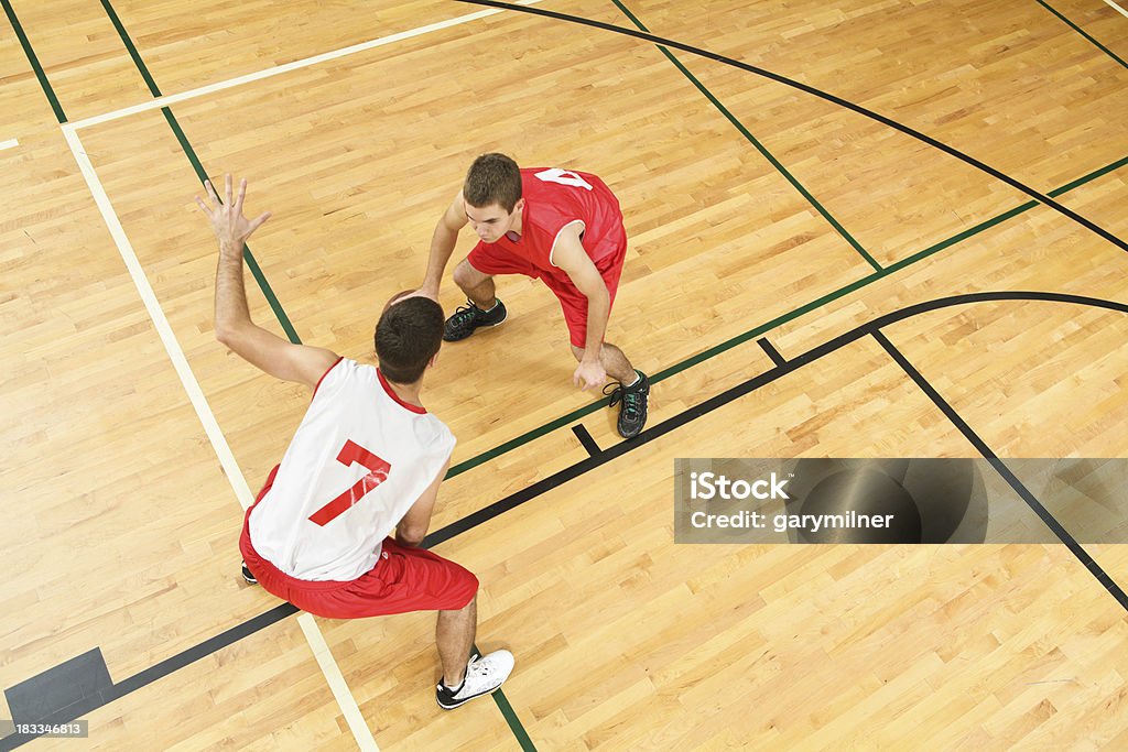 Giocatori di basket - Foto stock royalty-free di Adulto