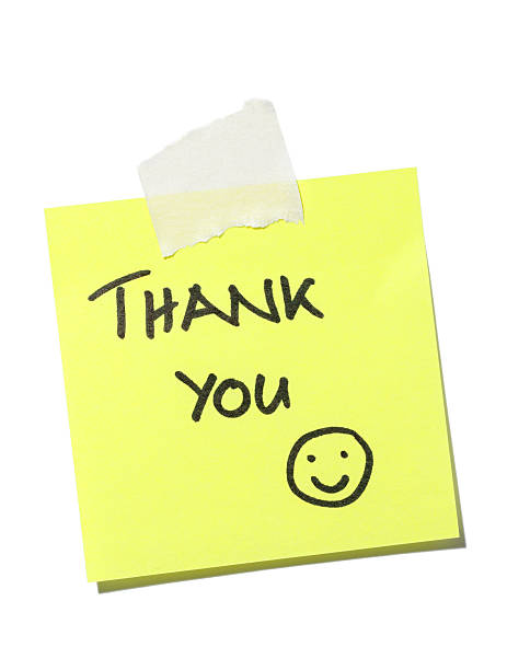 muchas gracias - thank you adhesive note note pad smiley face fotografías e imágenes de stock