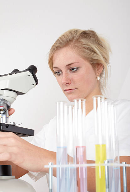 istock Woman in a laboratory 183347548