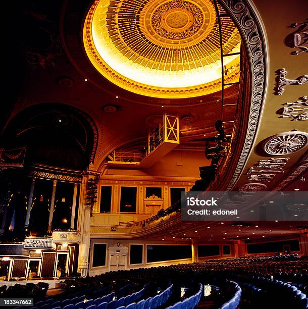 Theater Balcony And Seating Stock Photo - Download Image Now - Opera, Movie Theater, Stage Theater