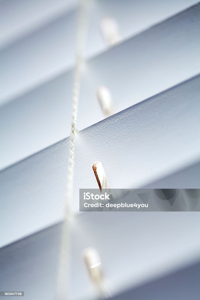 Abstract jalousie "Abstract jalousie with fokus of the hole , shallow depth of field" Window Blinds Stock Photo