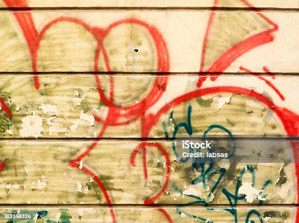 Detail Of Graffiti Art Or Vandalism Stock Photo - Download Image Now - Art, Backgrounds, Painted Image