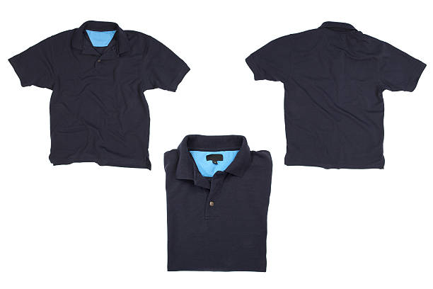 Dark Blue Collared Shirt stock photo