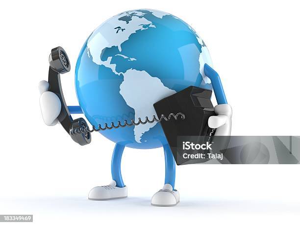 World Mundo Foto de stock y más banco de imágenes de Aparato de telecomunicación - Aparato de telecomunicación, Auricular de teléfono, Azul