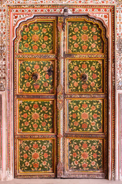 istock Wooden gate in India 1833497745
