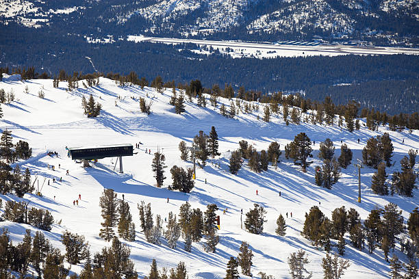 Velvet at ski slope, closeup