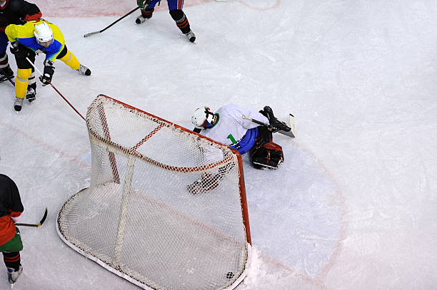 istock Ice hockey goal action 183349804